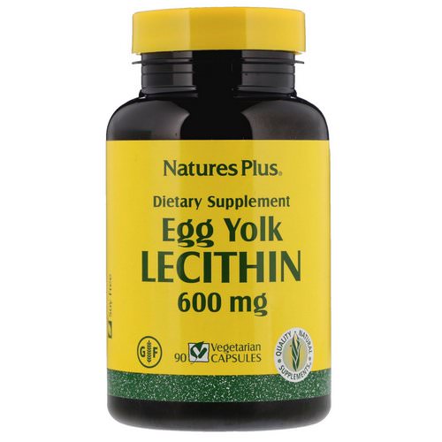 Nature's Plus, Egg Yolk Lecithin, 600 mg, 90 Vegetarian Capsules فوائد