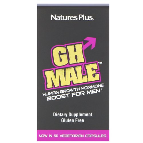Nature's Plus, GH Male, Human Growth Hormone for Men, 60 Vegetarian Capsules فوائد