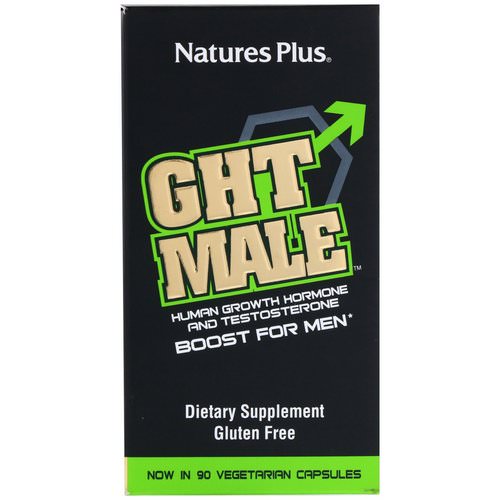 Nature's Plus, GHT Male, Human Growth Hormone And Testosterone Boost For Men, 90 Vegetarian Capsules فوائد