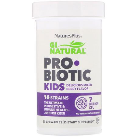 Nature's Plus Children's Probiotics - بر,بي,تيك الأطفال, الصحة, الأطفال, الطفل