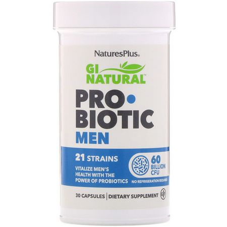 Nature's Plus Probiotic Formulas Men's Formulas - الرجال, صحة الرجال, البر,بي,تيك, الهضم