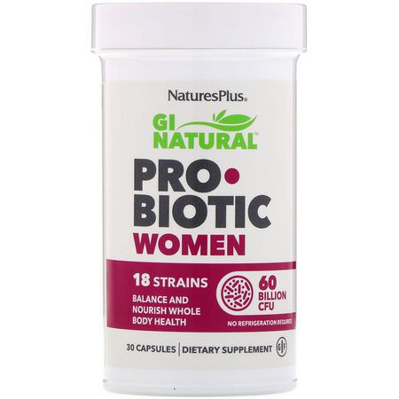 Nature's Plus Probiotic Formulas Women's Health - صحة المرأة, البر,بي,تيك, الهضم, المكملات الغذائية