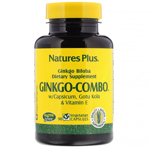Nature's Plus, Ginkgo-Combo, 90 Vegetarian Capsules فوائد