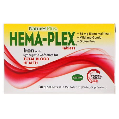 Nature's Plus, Hema-Plex, 30 Sustained Release Tablets فوائد