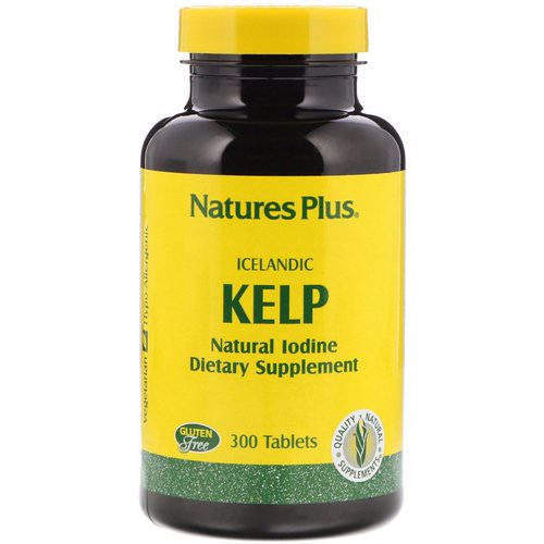 Nature's Plus, Icelandic Kelp, 300 Tablets فوائد