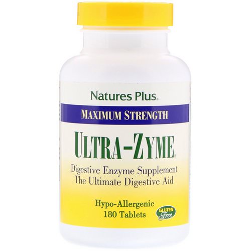Nature's Plus, Maximum Strength Ultra-Zyme, 180 Tablets فوائد