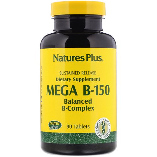 Nature's Plus, Mega B-150, Balanced B-Complex, 90 Tablets فوائد