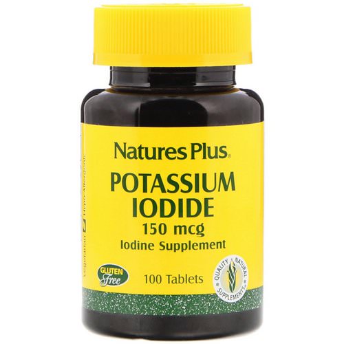 Nature's Plus, Potassium Iodide, 150 mcg, 100 Tablets فوائد