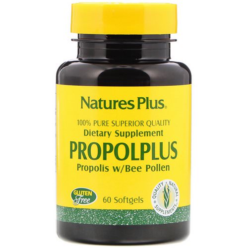 Nature's Plus, Propolplus, Propolis w/Bee Pollen, 60 Softgels فوائد
