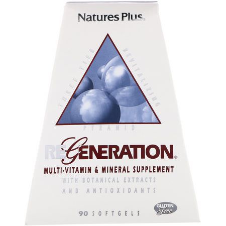 Nature's Plus, Regeneration, Multi-Vitamin & Mineral Supplement, 90 Softgels:الفيتامينات المتعددة, المكملات الغذائية