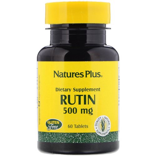 Nature's Plus, Rutin, 500 mg, 60 Tablets فوائد