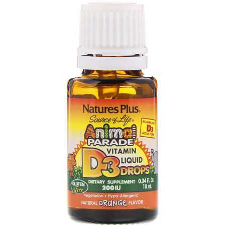 Nature's Plus Children's Vitamin D - فيتامين (د) للأطفال, صحة الطفل, الأطفال, الطفل