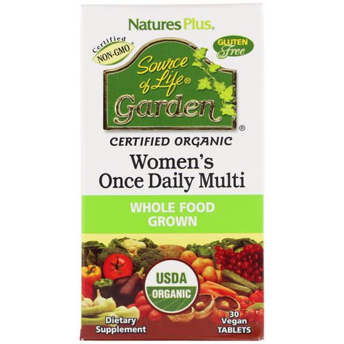 Nature's Plus, Source of Life Garden, Women's Once Daily Multi, 30 Vegan Tablets فوائد