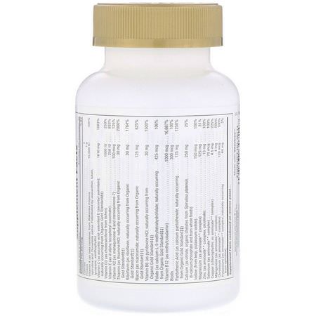 Nature's Plus, Source of Life, Gold, Mini-Tabs, The Ultimate Multi-Vitamin Supplement with Concentrated Whole Foods, 180 Tablets:الفيتامينات المتعددة, المكملات الغذائية