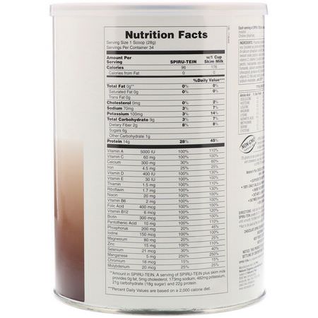 Nature's Plus, Spiru-Tein, High Protein Energy Meal, Chocolate, 2.1 lbs. (952 g):بدائل ال,جبات ,ال,زن