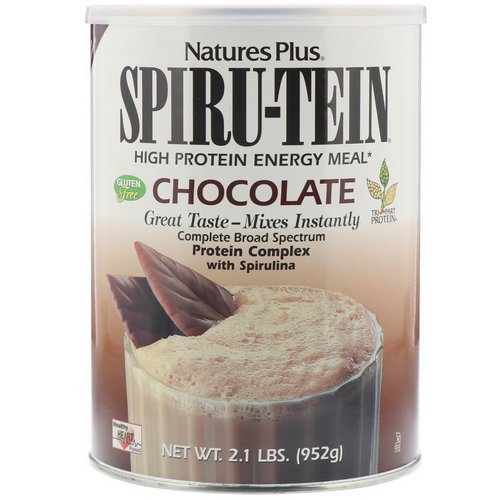 Nature's Plus, Spiru-Tein, High Protein Energy Meal, Chocolate, 2.1 lbs. (952 g) فوائد