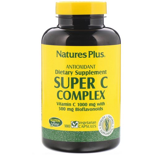 Nature's Plus, Super C Complex, 180 Vegetarian Capsules فوائد