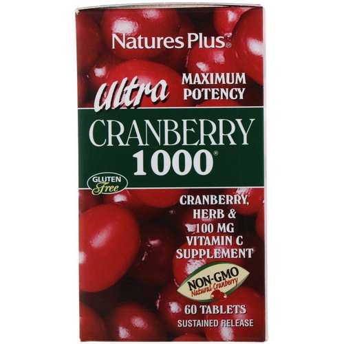Nature's Plus, Ultra Cranberry 1000, 60 Tablets فوائد