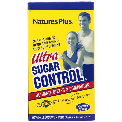Nature's Plus, Ultra Sugar Control, Ultimate Dieter's Companion, 60 Tablets فوائد