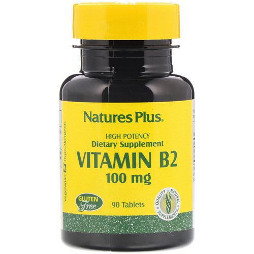 Nature's Plus, Vitamin B-2, 100 mg, 90 Tablets فوائد