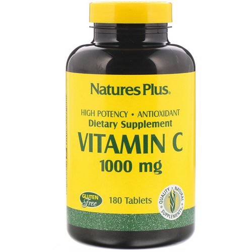 Nature's Plus, Vitamin C, 1000 mg, 180 Tablets فوائد