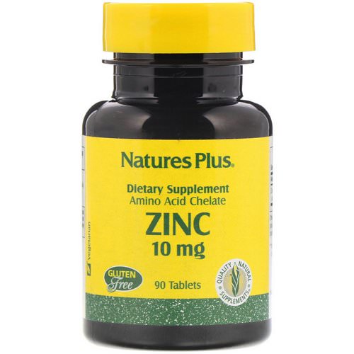 Nature's Plus, Zinc, 10 mg, 90 Tablets فوائد
