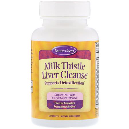 Nature's Secret Milk Thistle Silymarin Liver Formulas - الكبد, المكملات الغذائية, الحليب الش,ك سيليمارين, المعالجة المثلية