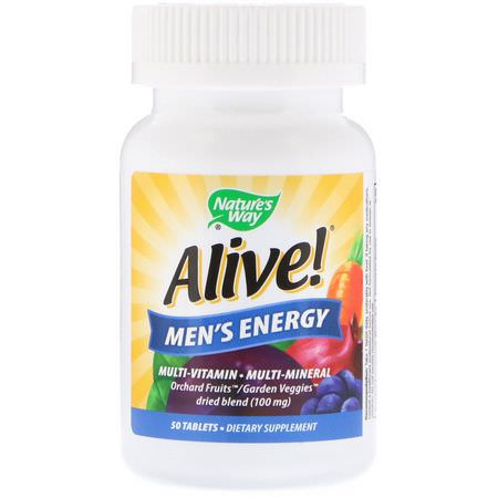 Nature's Way Men's Multivitamins - الفيتامينات المتعددة للرجال, صحة الرجل, المكملات الغذائية