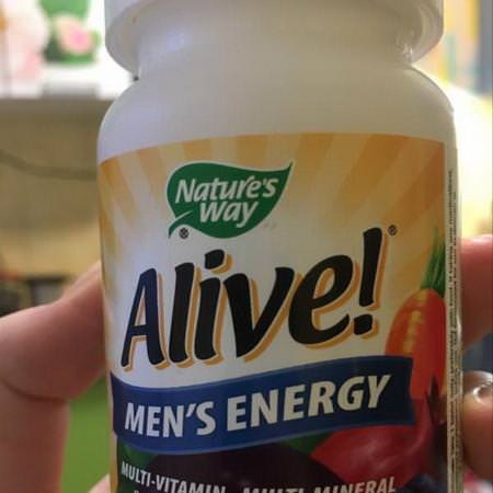 Nature's Way, Alive! Men's Energy Multivitamin-Multimineral, 50 Tablets