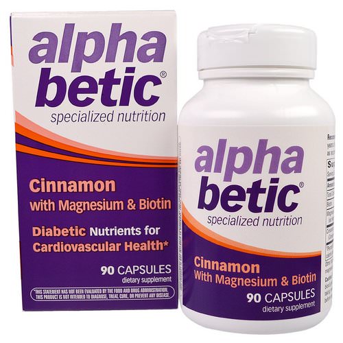Nature's Way, Alpha Betic, Cinnamon with Magnesium & Biotin, 90 Capsules فوائد