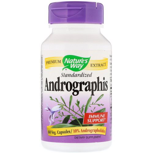 Nature's Way, Andrographis, Standardized, 60 Veg. Capsules فوائد