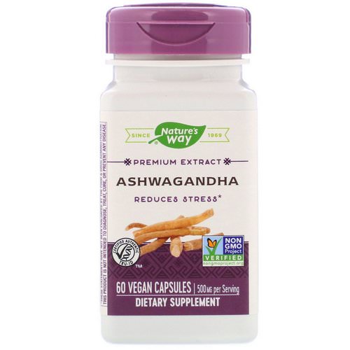 Nature's Way, Ashwagandha, 500 mg, 60 Vegan Capsules فوائد