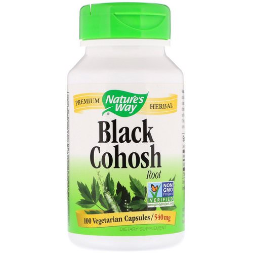 Nature's Way, Black Cohosh Root, 540 mg, 100 Vegetarian Capsules فوائد