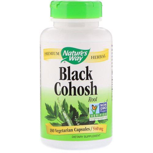 Nature's Way, Black Cohosh Root, 540 mg, 180 Vegetarian Capsules فوائد