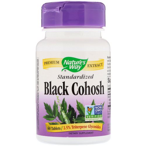 Nature's Way, Black Cohosh, Standardized, 60 Tablets فوائد