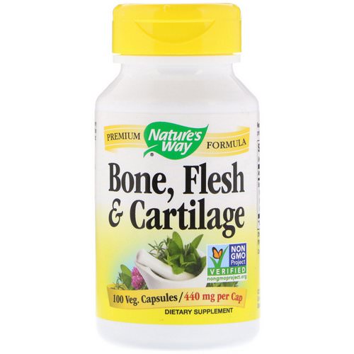 Nature's Way, Bone, Flesh & Cartilage, 440 mg, 100 Veg. Capsules فوائد