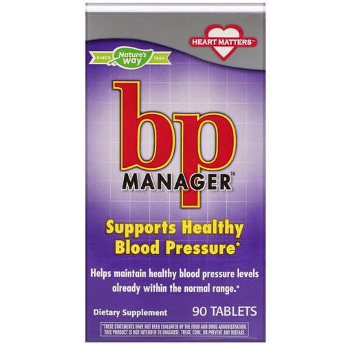 Nature's Way, BP Manager, 90 Tablets فوائد