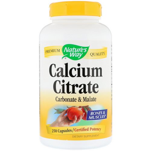 Nature's Way, Calcium Citrate, 250 Capsules فوائد