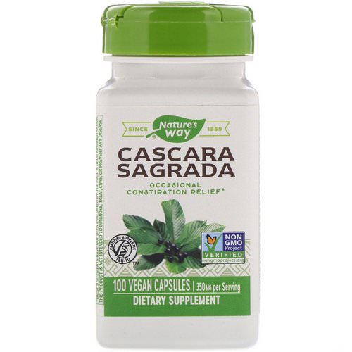 Nature's Way, Cascara Sagrada, 350 mg, 100 Vegan Capsules فوائد