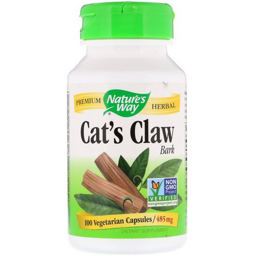Nature's Way, Cat's Claw Bark, 485 mg, 100 Vegetarian Capsules فوائد