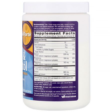 Nature's Way, Cell Forte, IP-6 & Inositol, Ultra Strength Powder, Citrus Flavored, 14.6 oz (414 g):Inositol, فيتامين B
