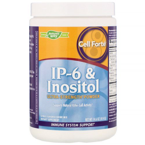 Nature's Way, Cell Forte, IP-6 & Inositol, Ultra Strength Powder, Citrus Flavored, 14.6 oz (414 g) فوائد