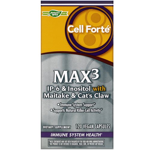 Nature's Way, Cell Forte MAX3, 120 Vegan Capsules فوائد