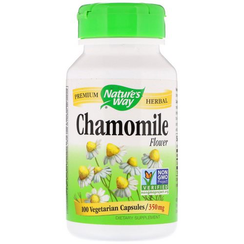 Nature's Way, Chamomile Flower, 350 mg, 100 Vegetarian Capsules فوائد