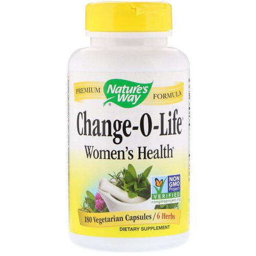 Nature's Way, Change-O-Life, Women's Health, 180 Vegetarian Capsules فوائد
