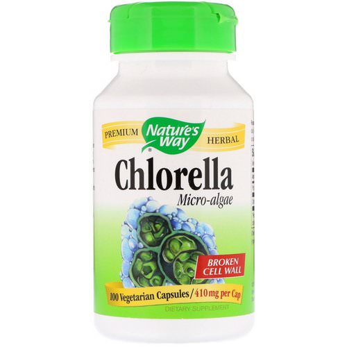 Nature's Way, Chlorella, Micro-Algae, 410 mg, 100 Vegetarian Capsules فوائد