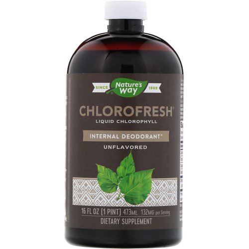 Nature's Way, Chlorofresh, Liquid Chlorophyll, Unflavored, 16 fl oz (473 ml) فوائد