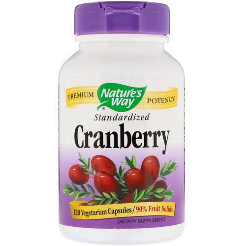 Nature's Way, Cranberry, Standardized, 120 Vegetarian Capsules فوائد