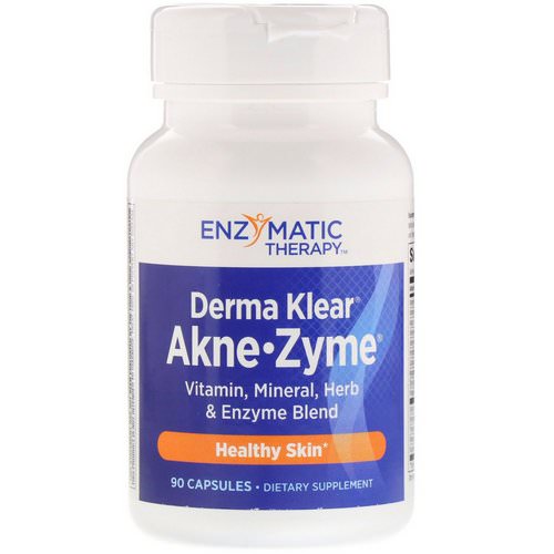 Nature's Way, Derma Klear Akne • Zyme, Healthy Skin, 90 Capsules فوائد