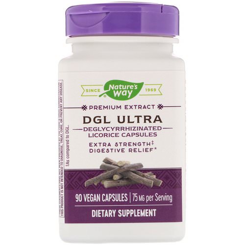 Nature's Way, DGL Ultra, 75 mg, 90 Vegan Capsules فوائد